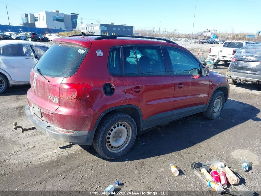 2012 Volkswagen Tiguan S/Se/Sel VIN: WVGBV7AX6CW003013 Lot: 11993343