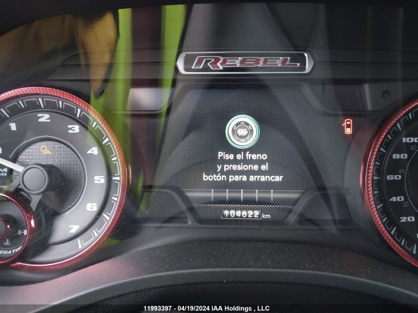 2019 Ram 1500 Rebel VIN: 1C6SRFLT1KN819555 Lot: 11993397