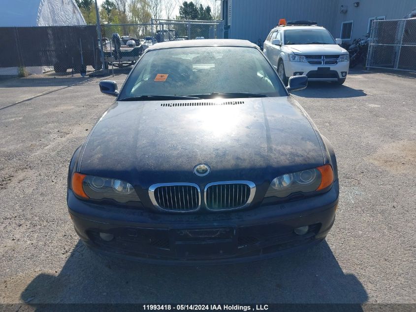 2001 BMW 3 Series VIN: WBABS33471JY41132 Lot: 11993418