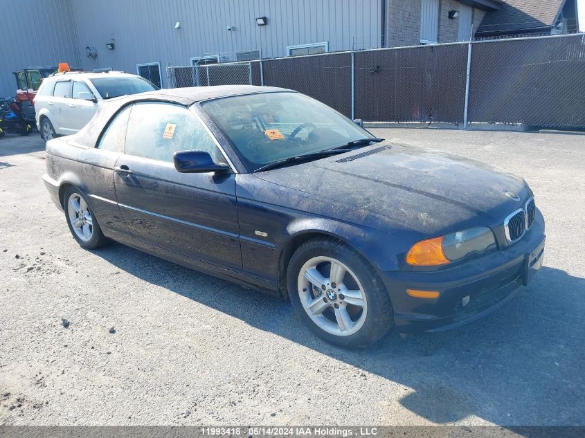 2001 BMW 3 Series VIN: WBABS33471JY41132 Lot: 11993418