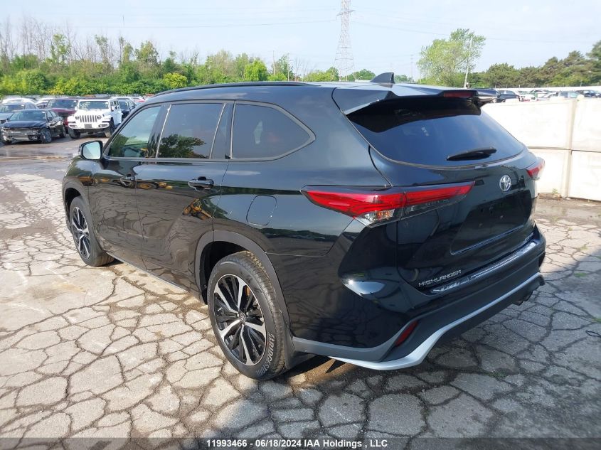 2022 Toyota Highlander Xse VIN: 5TDLZRBH4NS187399 Lot: 11993466