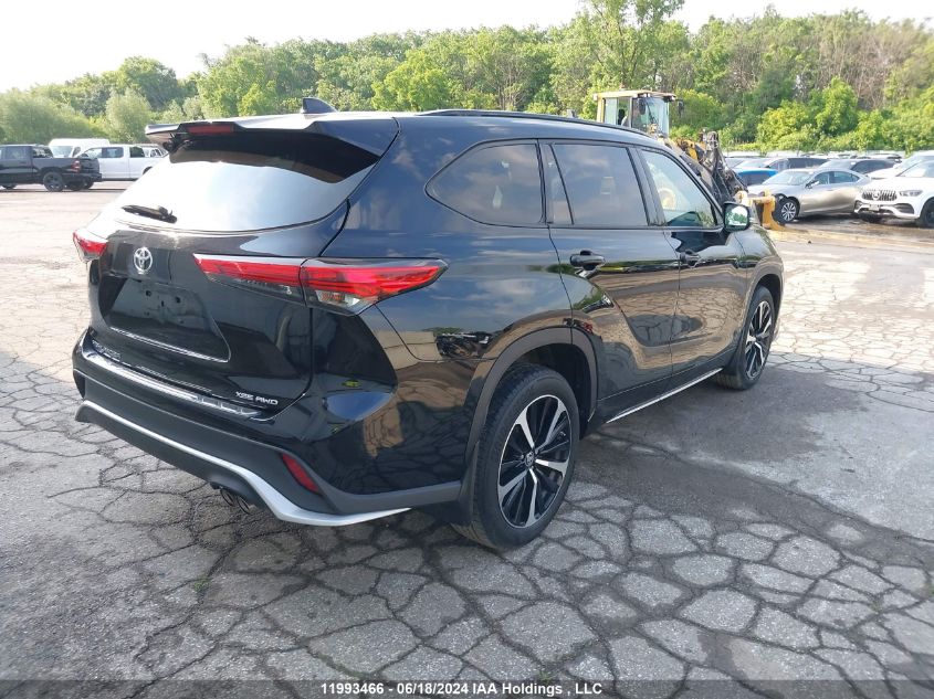 2022 Toyota Highlander Xse VIN: 5TDLZRBH4NS187399 Lot: 11993466