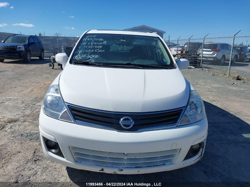 2010 Nissan Versa S/Sl VIN: 3N1BC1CP3AL450909 Lot: 11993486