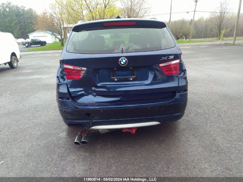 2013 BMW X3 xDrive28I VIN: 5UXWX9C58D0A23292 Lot: 11993514