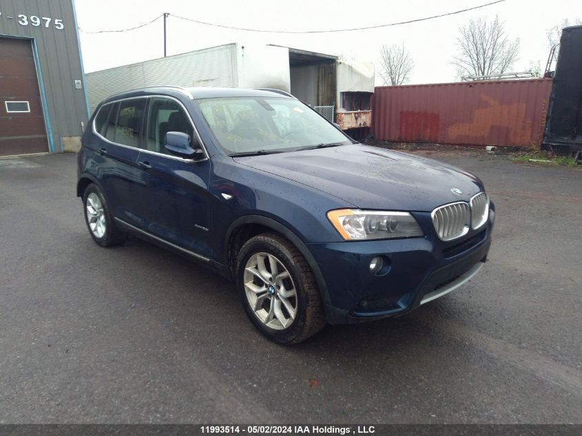 2013 BMW X3 xDrive28I VIN: 5UXWX9C58D0A23292 Lot: 11993514