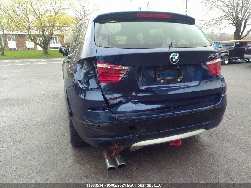 2013 BMW X3 xDrive28I VIN: 5UXWX9C58D0A23292 Lot: 11993514