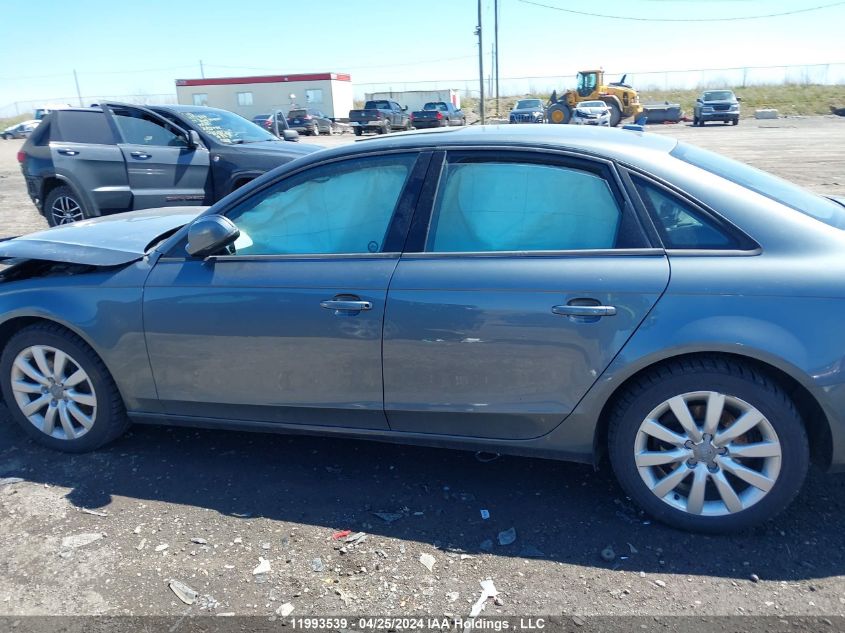 2013 Audi A4 Premium VIN: WAUBFCFL3DN044106 Lot: 11993539