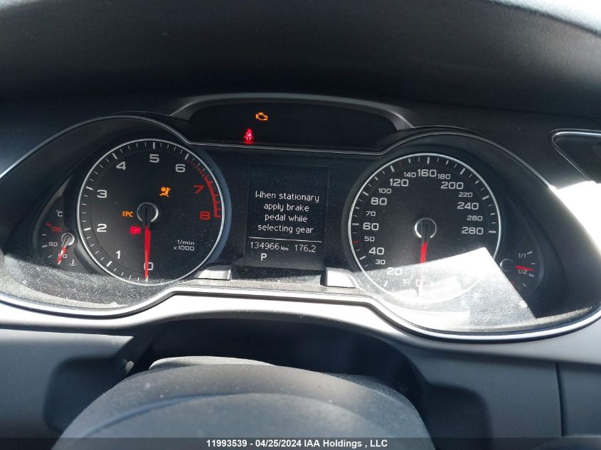 2013 Audi A4 Premium VIN: WAUBFCFL3DN044106 Lot: 11993539