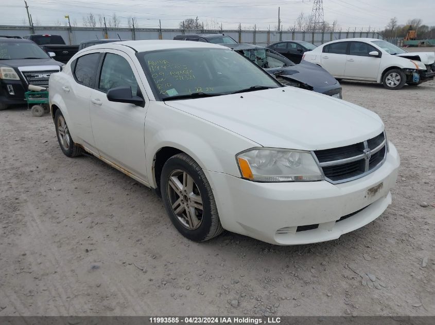 2009 Dodge Avenger Sxt VIN: 1B3LC56D29N511321 Lot: 11993585