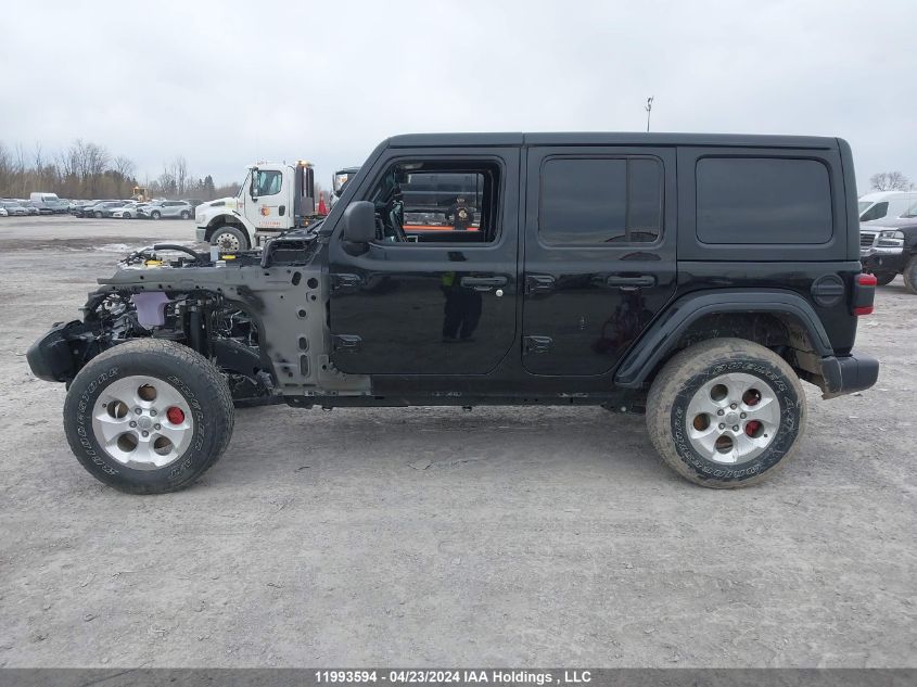 2022 Jeep Wrangler Unlimited Sahara VIN: 1C4HJXEN8NW119805 Lot: 11993594