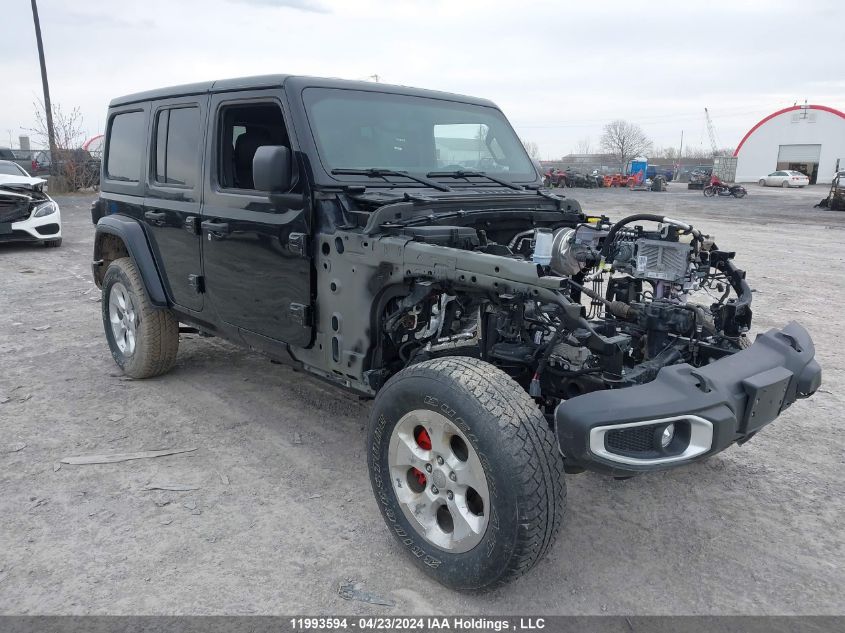 2022 Jeep Wrangler Unlimited Sahara VIN: 1C4HJXEN8NW119805 Lot: 11993594