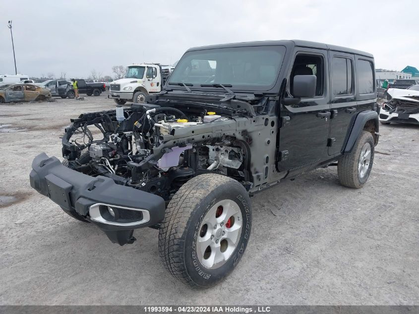 2022 Jeep Wrangler Unlimited Sahara VIN: 1C4HJXEN8NW119805 Lot: 11993594