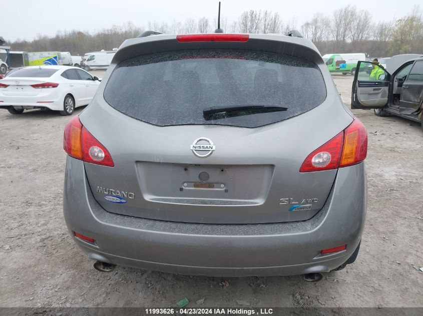 2010 Nissan Murano Sl VIN: JN8AZ1MW9AW102141 Lot: 11993626