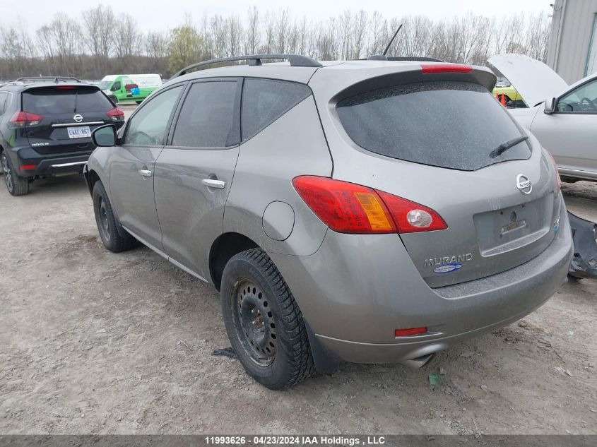 2010 Nissan Murano Sl VIN: JN8AZ1MW9AW102141 Lot: 11993626