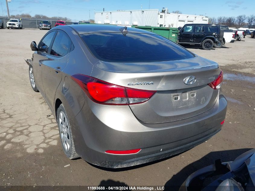 2016 Hyundai Elantra Se/Sport/Limited VIN: 5NPDH4AE1GH692293 Lot: 11993688