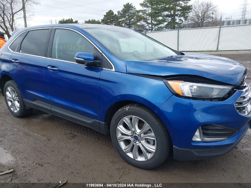 2022 Ford Edge Titanium VIN: 2FMPK4K98NBA47192 Lot: 39240803