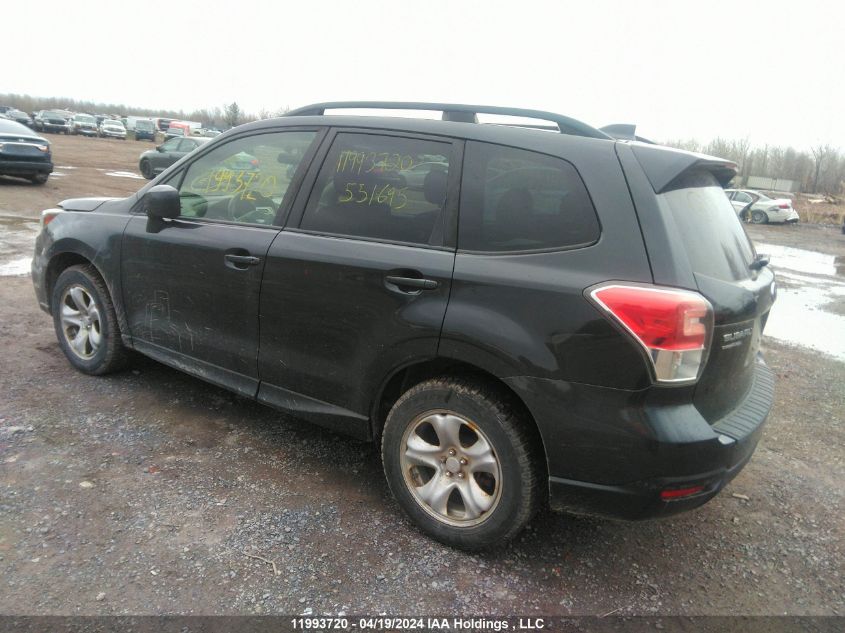 2017 Subaru Forester VIN: JF2SJEJC5HH551695 Lot: 11993720