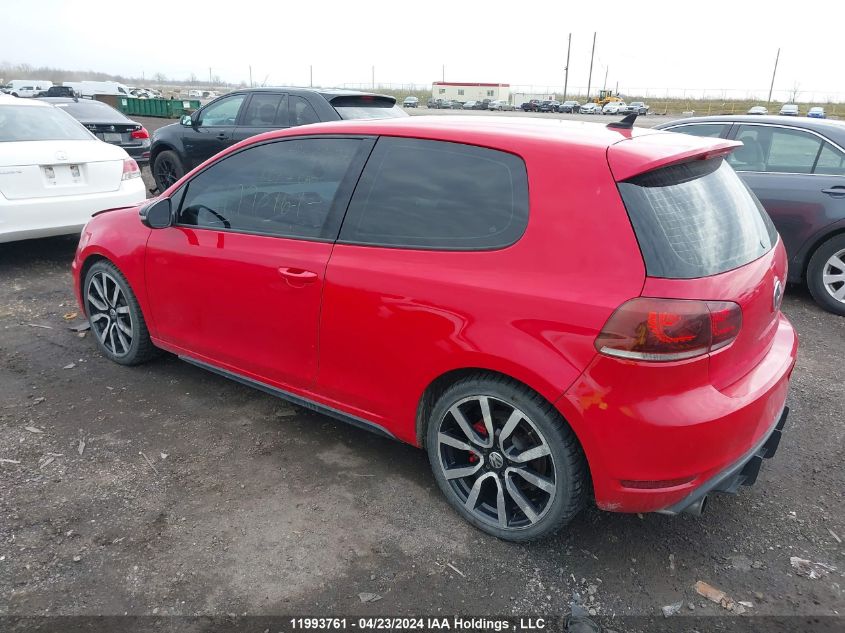 2012 Volkswagen Gti VIN: WVWEV7AJ1CW135061 Lot: 11993761