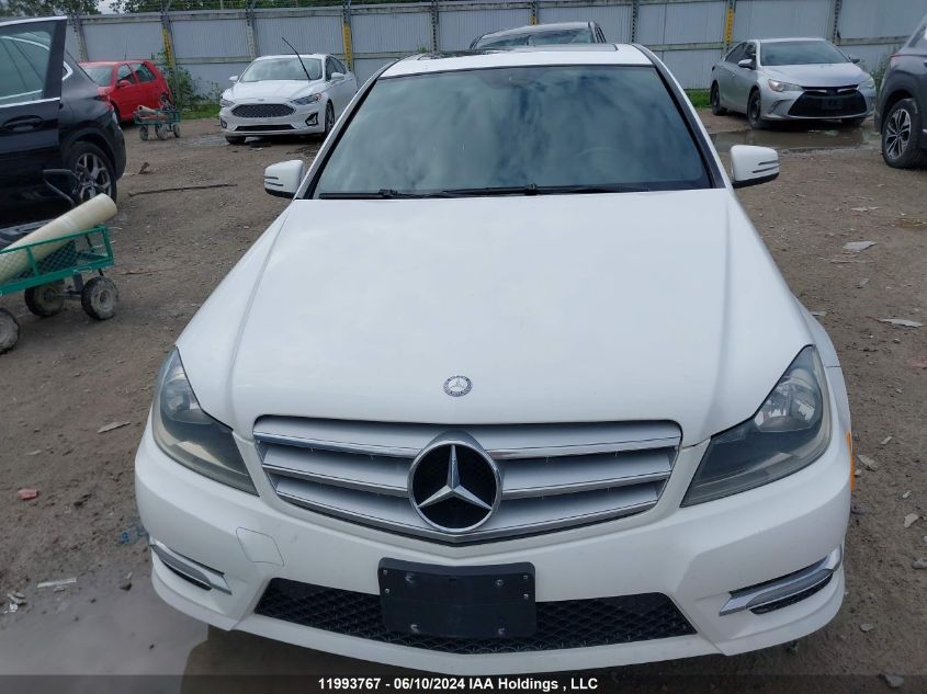 2013 Mercedes-Benz C-Class VIN: WDDGF8AB9DA776600 Lot: 11993767