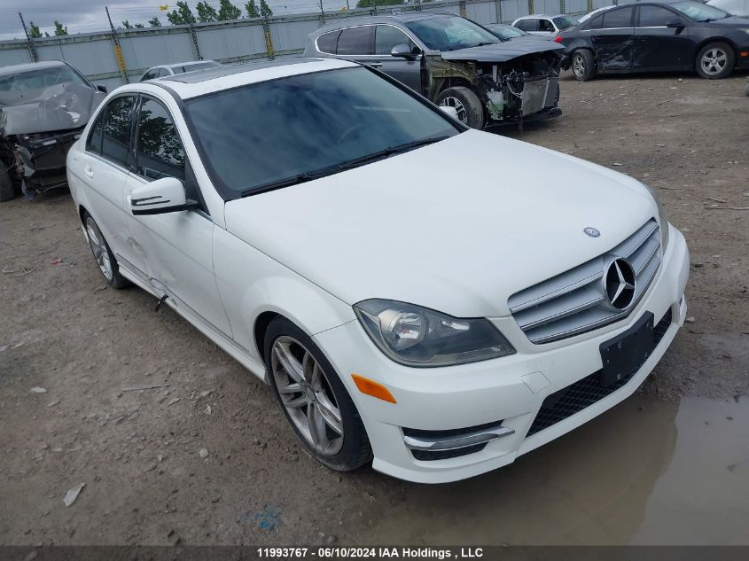 2013 Mercedes-Benz C-Class VIN: WDDGF8AB9DA776600 Lot: 11993767