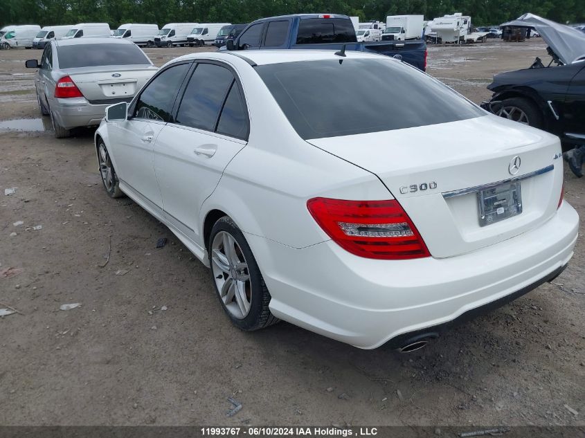 2013 Mercedes-Benz C-Class VIN: WDDGF8AB9DA776600 Lot: 11993767