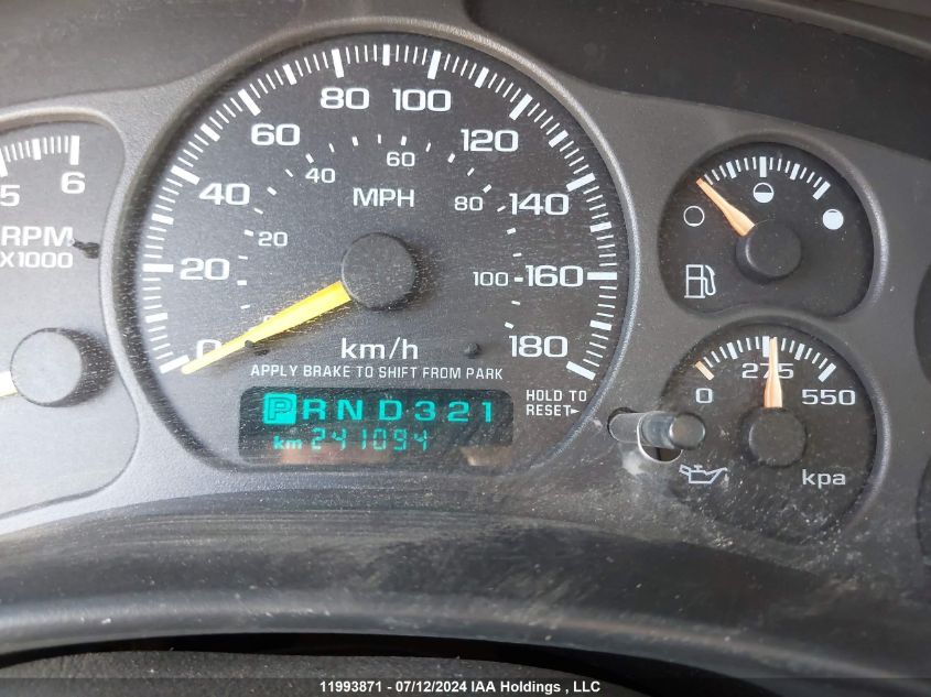 2001 GMC Sierra 1500 VIN: 2GTEK19T211310594 Lot: 11993871