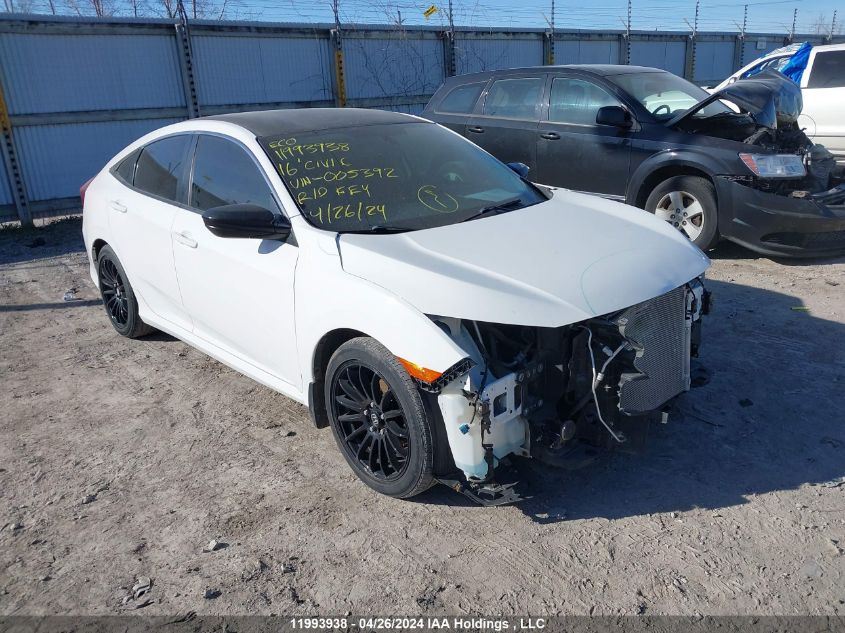 2016 Honda Civic Sedan VIN: 2HGFC2E5XGH005392 Lot: 11993938