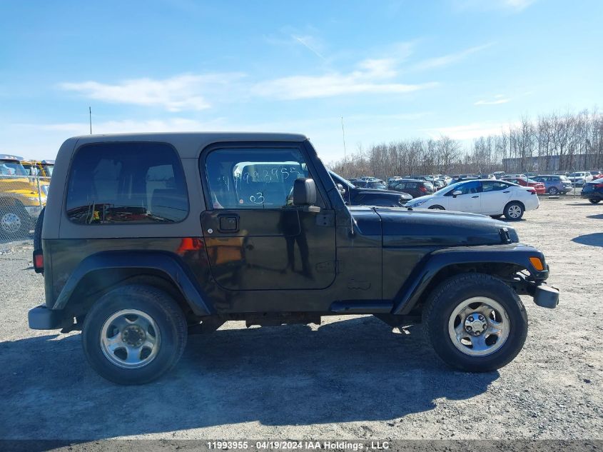 2003 Jeep Wrangler / Tj Sport VIN: 1J4FA49SX3P354875 Lot: 11993955