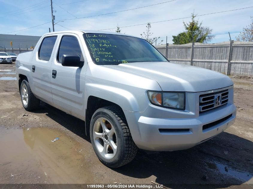 2008 Honda Ridgeline VIN: 2HJYK16448H002060 Lot: 11993963