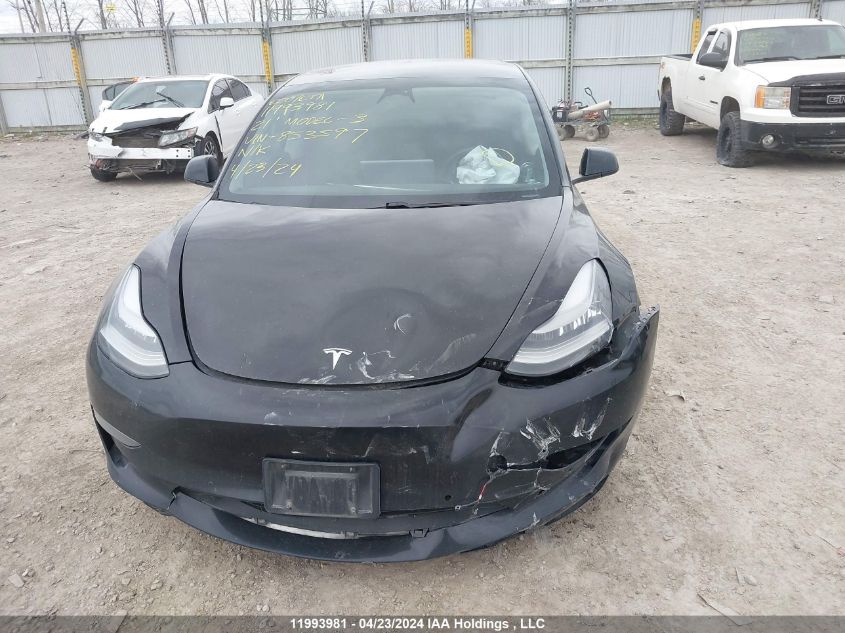 2021 Tesla Model 3 VIN: 5YJ3E1EAXMF853597 Lot: 11993981