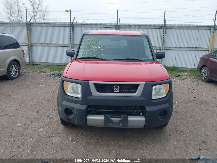 2005 Honda Element VIN: 5J6YH18695L800550 Lot: 11994007