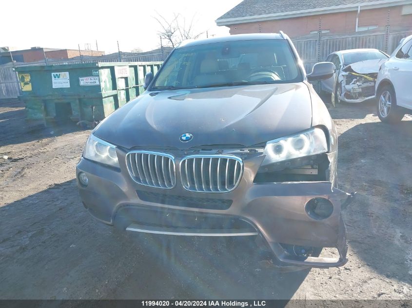 2012 BMW X3 VIN: 5UXWX5C55CL717702 Lot: 11994020