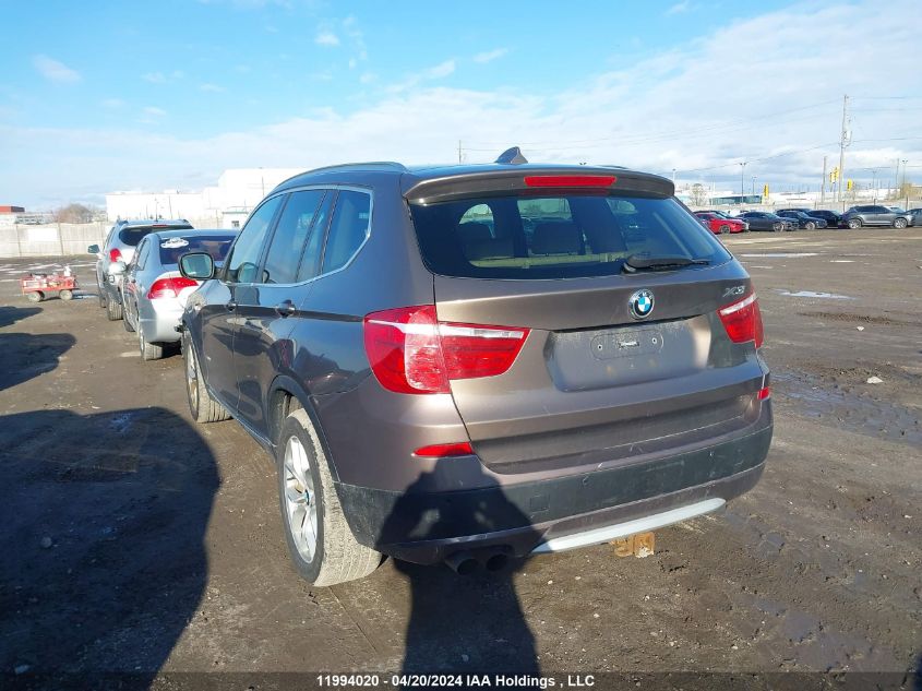 2012 BMW X3 VIN: 5UXWX5C55CL717702 Lot: 11994020