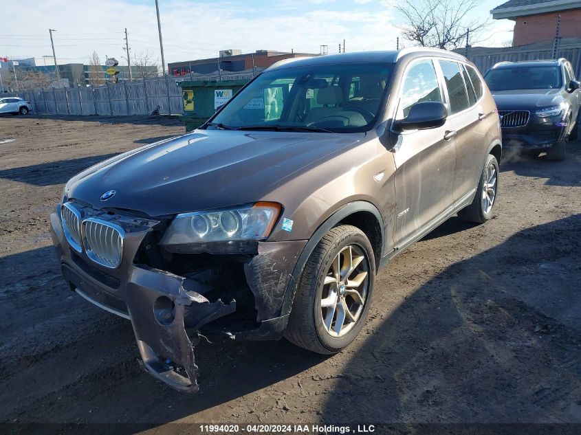 2012 BMW X3 VIN: 5UXWX5C55CL717702 Lot: 11994020