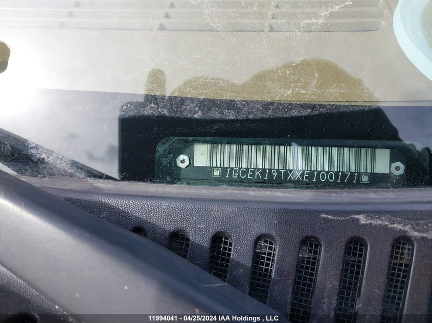 1999 Chevrolet Silverado 1500 VIN: 1GCEK19TXXE100171 Lot: 11994041