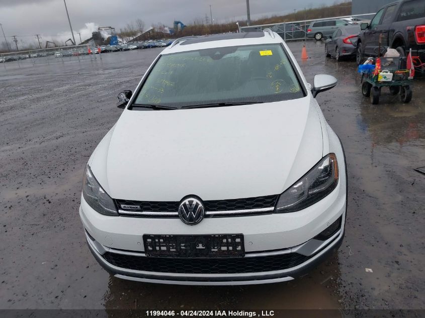 2019 Volkswagen Golf Alltrack S/Se/Sel VIN: 3VWH17AU5KM521562 Lot: 11994046