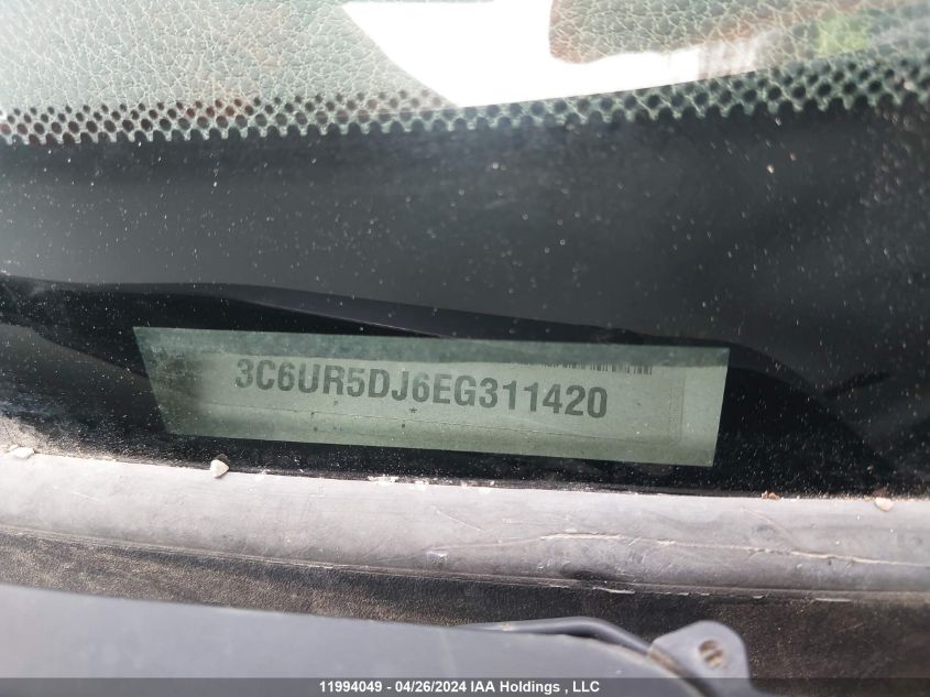 2014 Ram 2500 Slt VIN: 3C6UR5DJ6EG311420 Lot: 11994049