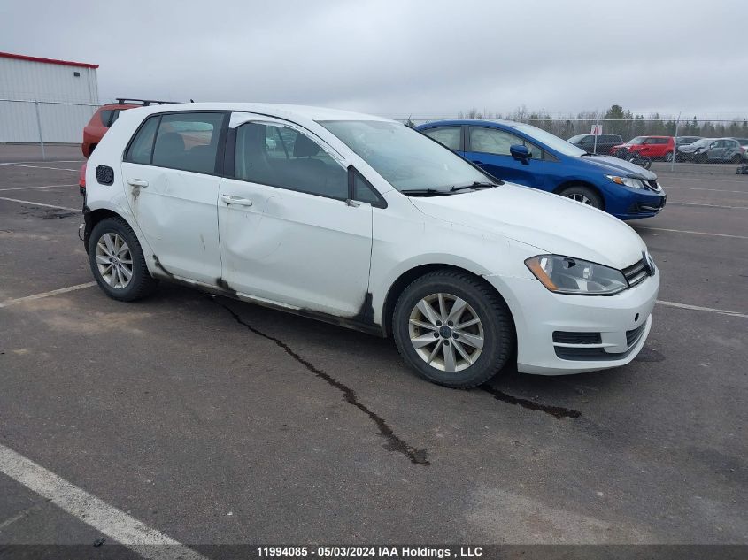 2015 Volkswagen Golf VIN: 3VW217AU8FM063642 Lot: 11994085