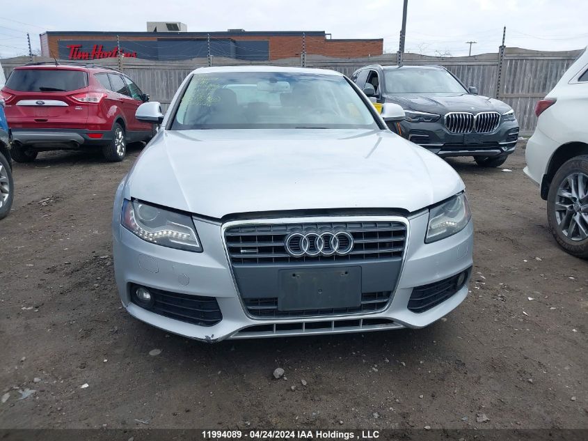 2009 Audi A4 VIN: WAULF68K39N015383 Lot: 11994089