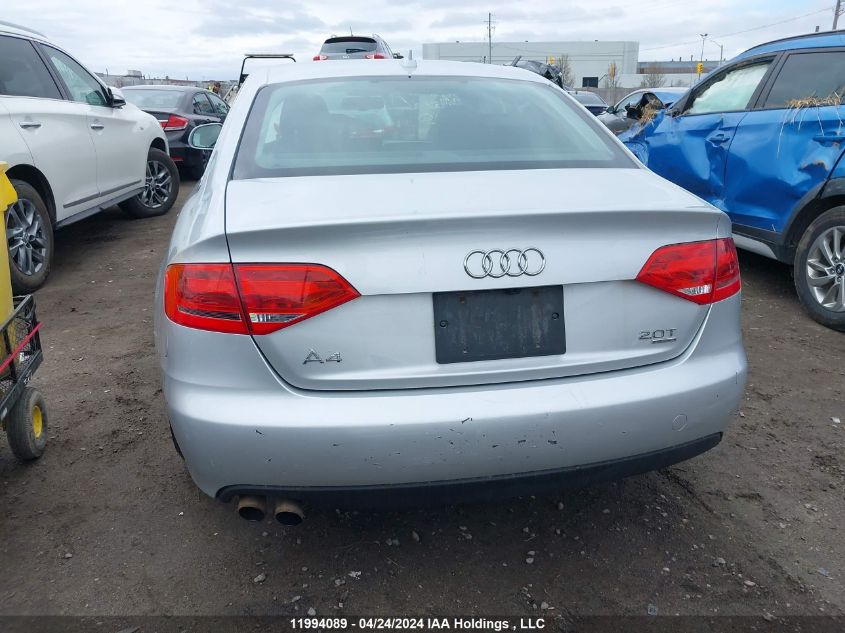 2009 Audi A4 VIN: WAULF68K39N015383 Lot: 11994089