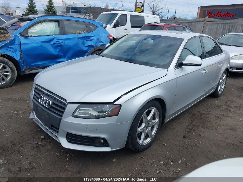 2009 Audi A4 VIN: WAULF68K39N015383 Lot: 11994089