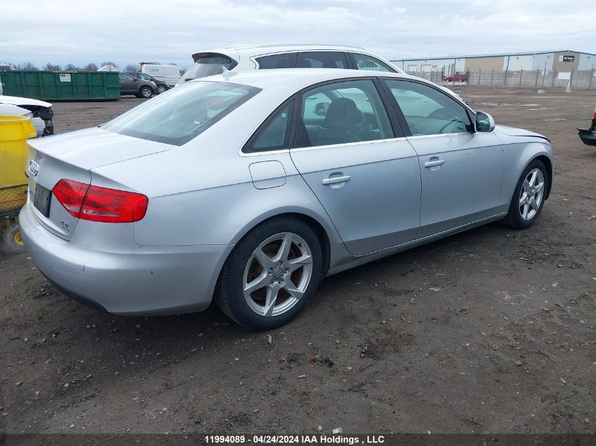 2009 Audi A4 VIN: WAULF68K39N015383 Lot: 11994089