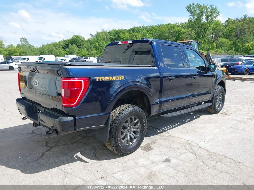 2022 Ford F150 Supercrew VIN: 1FTEW1E8XNFB27089 Lot: 11994132