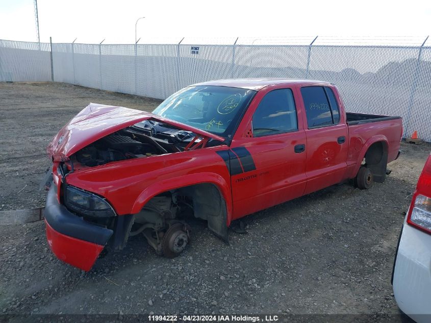 2002 Dodge Dakota VIN: 1B7HL38N62S612805 Lot: 11994222