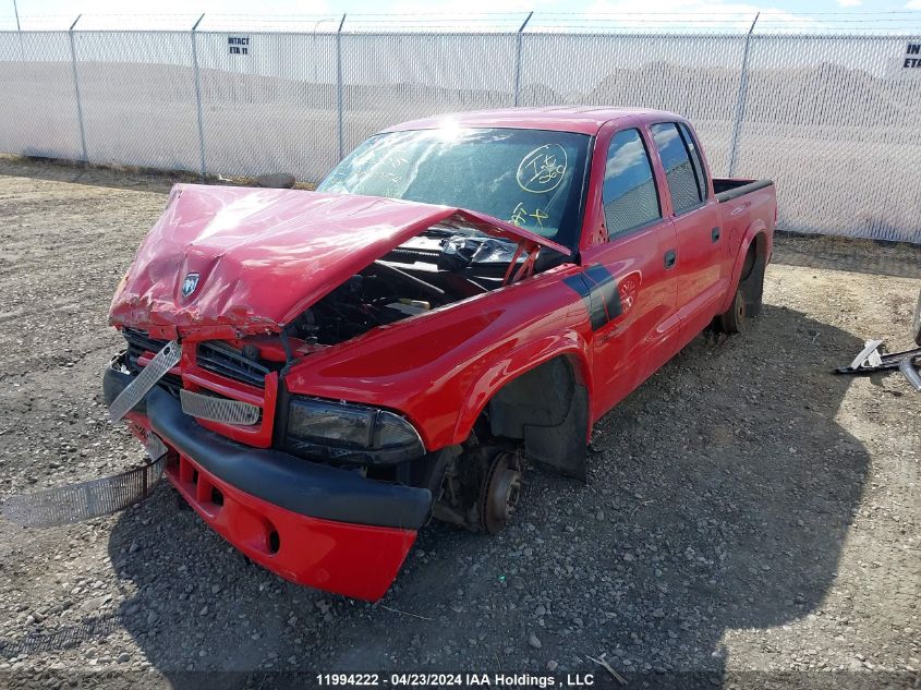 2002 Dodge Dakota VIN: 1B7HL38N62S612805 Lot: 11994222