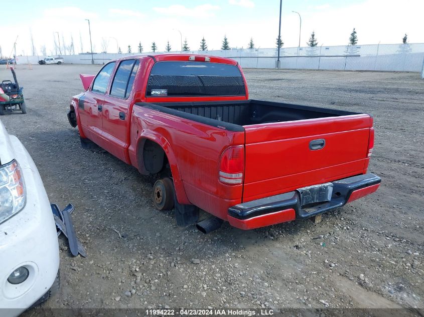 2002 Dodge Dakota VIN: 1B7HL38N62S612805 Lot: 11994222