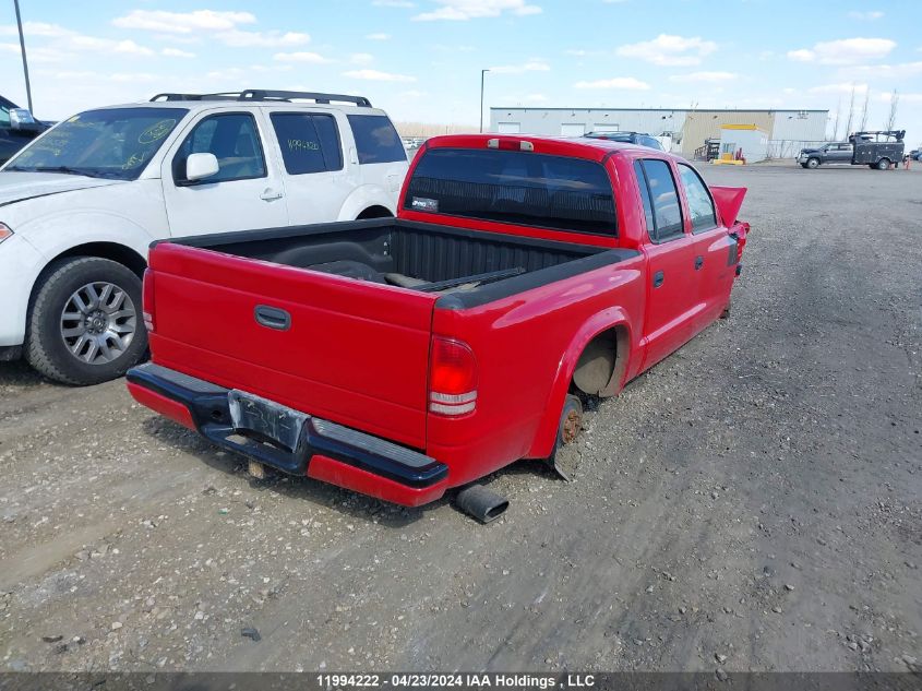 2002 Dodge Dakota VIN: 1B7HL38N62S612805 Lot: 11994222