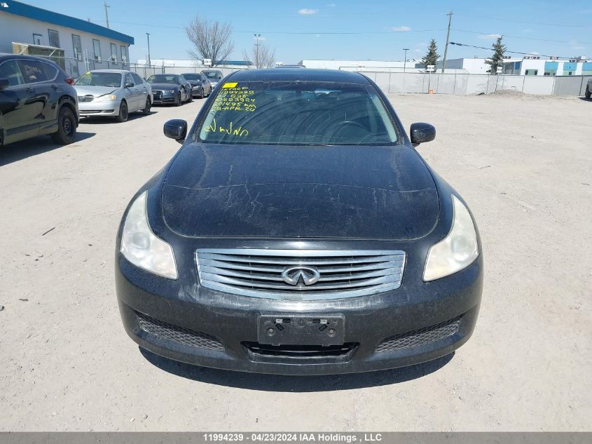 2007 Infiniti G35 VIN: JNKBV61F87M823924 Lot: 11994239