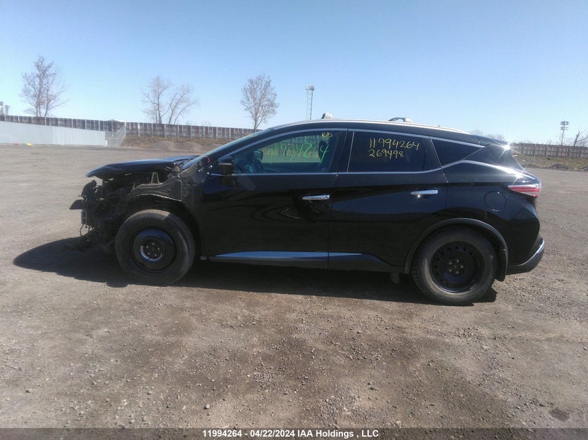 2015 Nissan Murano S/Sl/Sv/Platinum VIN: 5N1AZ2MH2FN269498 Lot: 11994264