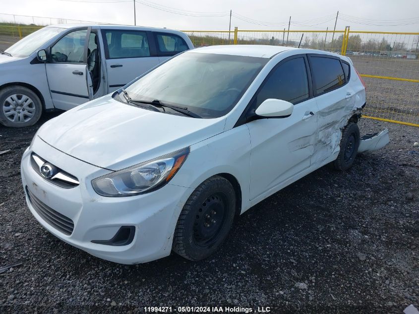 2013 Hyundai Accent Gl VIN: KMHCT5AEXDU126789 Lot: 11994271